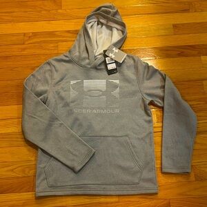 New Gray Kids Under Armour Hoodie Size XL with tags.